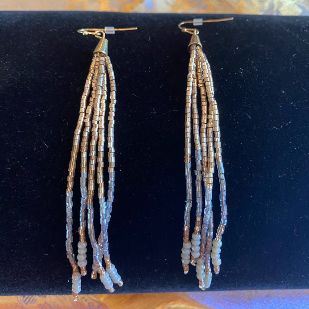 Beaded earrings 3 1/2”